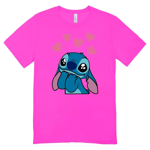 Camisa Feminina Baby Look Stitch in Love - Imagem 11
