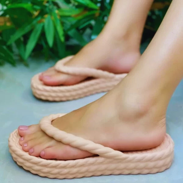 Chinelo Feminino Trançado Nuvem Casual - Imagem 36