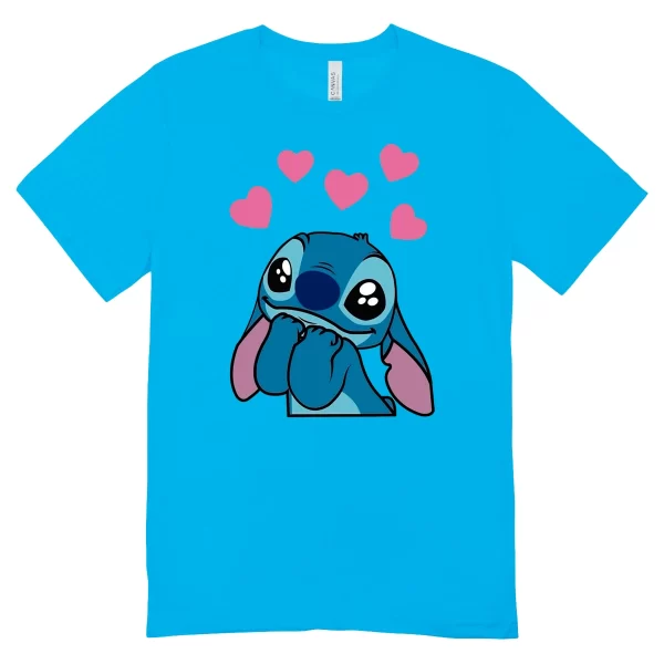 Camisa Feminina Baby Look Stitch in Love - Imagem 5