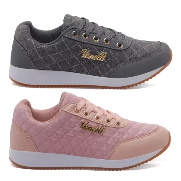 Kit 2 Tênis Feminino Casual Versátil - Imagem 15