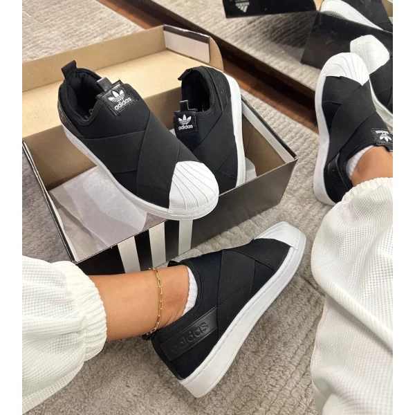 Tênis adidas Originals Superstar Slip On Preto - Imagem 4