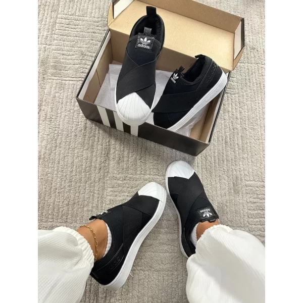 Tênis adidas Originals Superstar Slip On Preto - Imagem 2