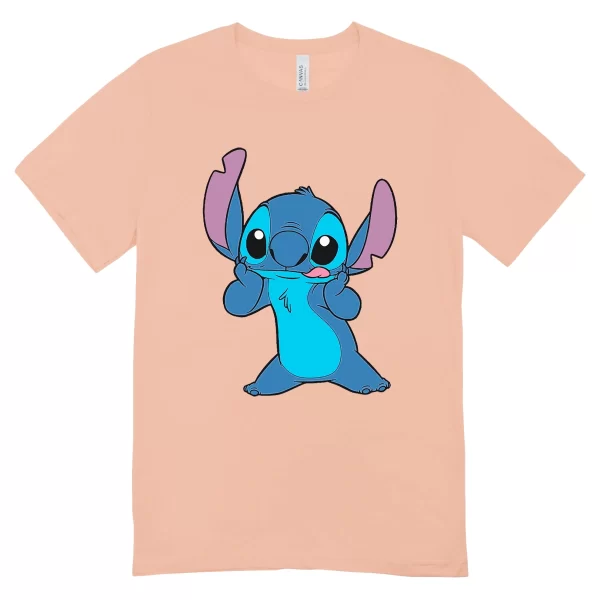 Camisa Feminina Baby Look Stitch - Imagem 11