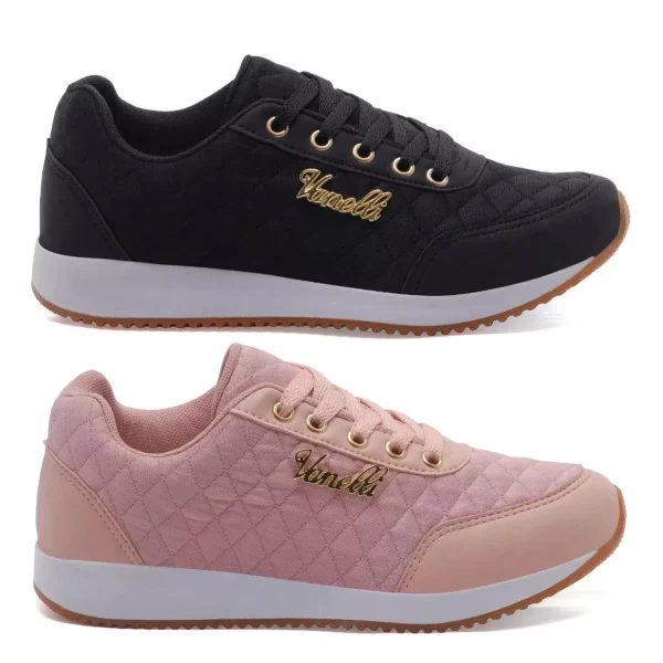 Kit 2 Tênis Feminino Casual Versátil - Imagem 11