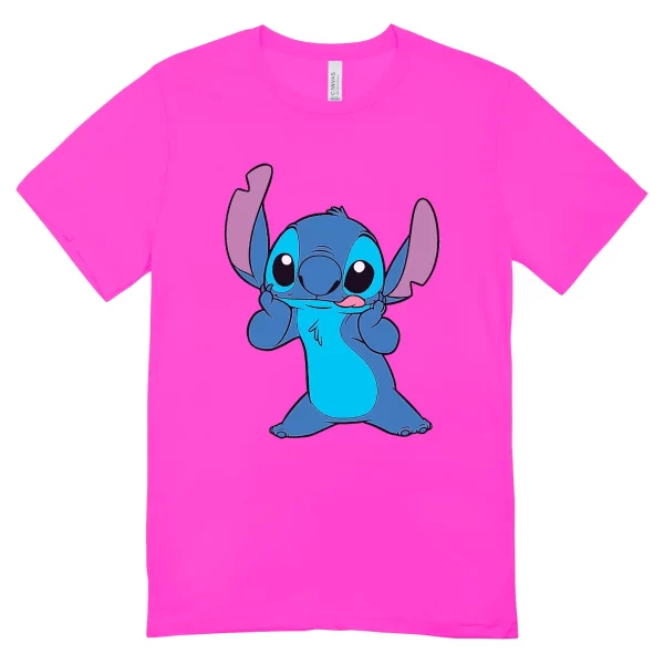 Camisa Feminina Baby Look Stitch - Imagem 14