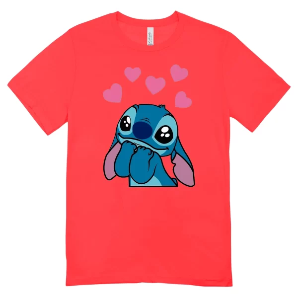 Camisa Feminina Baby Look Stitch in Love - Imagem 9