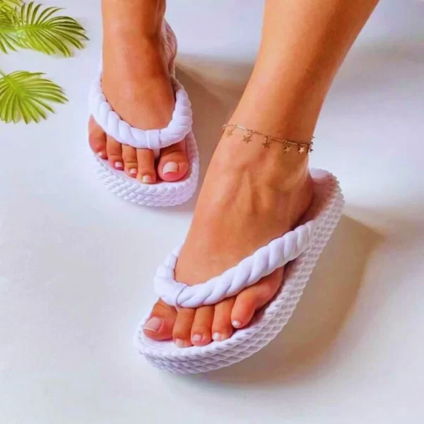Chinelo Feminino Trançado Nuvem Casual - Imagem 14