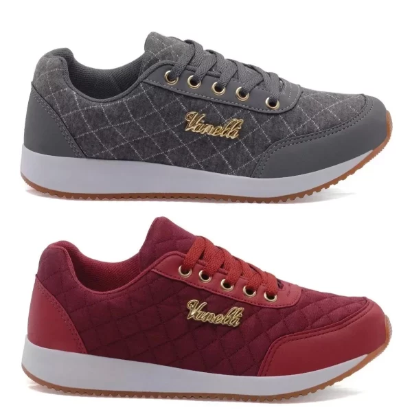 Kit 2 Tênis Feminino Casual Versátil - Imagem 8