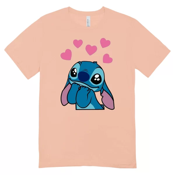 Camisa Feminina Baby Look Stitch in Love - Imagem 13