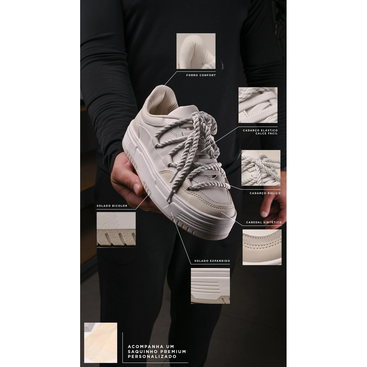 Tênis Feminino Casual Viena - Imagem 9