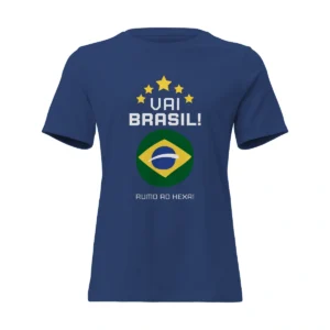 Camisa Feminina Baby Look Vai Brasil