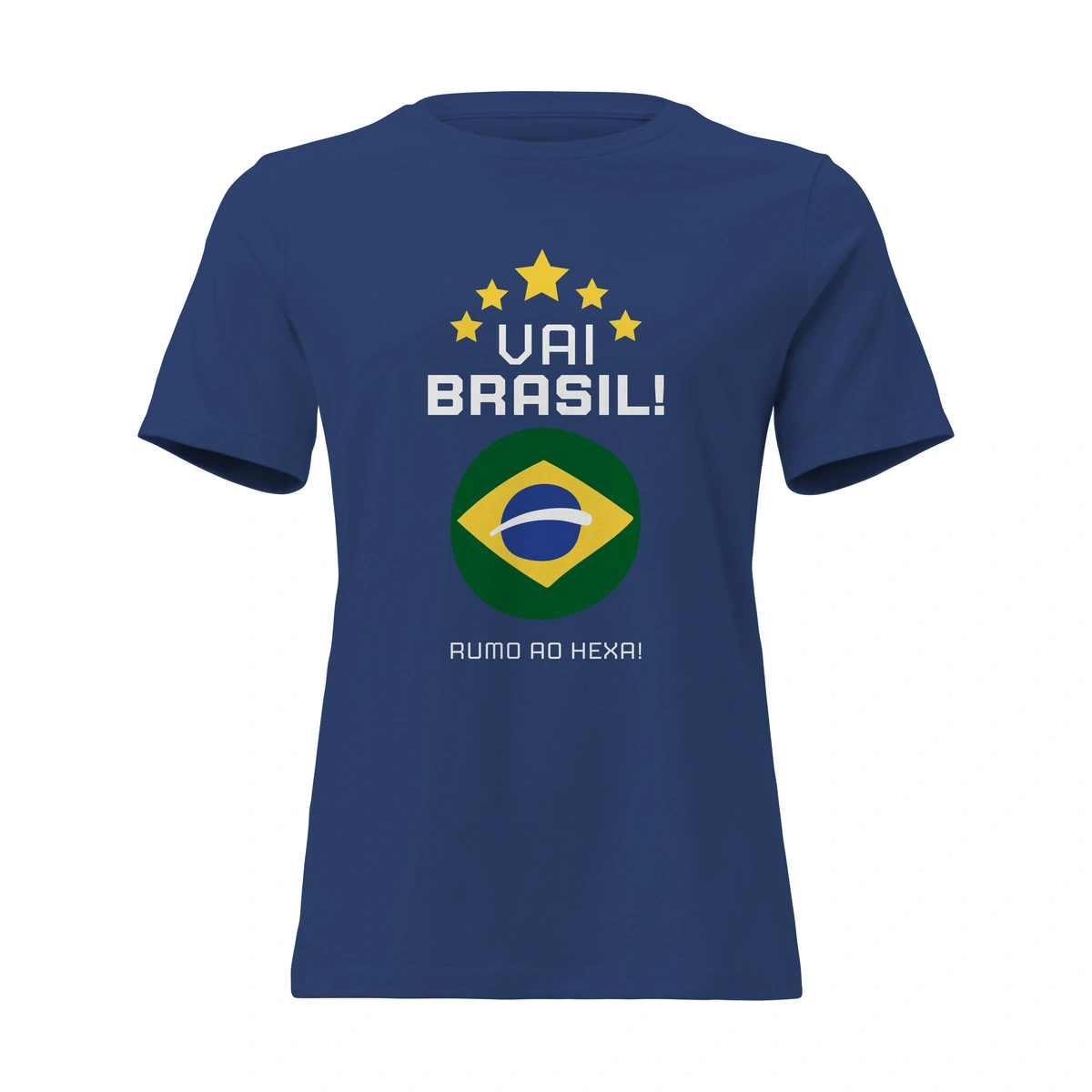Camisa Feminina Baby Look Vai Brasil