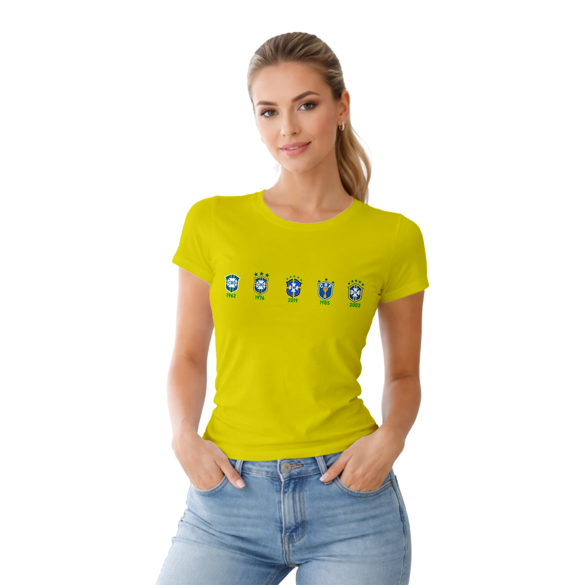 Camisa Feminina Baby Look Linha Do Tempo Brasil - Imagem 15